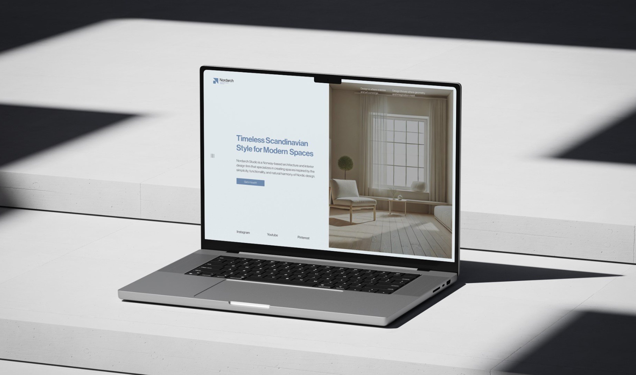 Nordarch Studio art direction — website and digital presence architecture firm branding